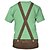 baratos Camisetas-Cerveja Oktoberfest Bávaro Japonesa/Curta Lederhosen 3D Arte Gráfica Para Homens Adulto Carnaval Cerveja Oktoberfest Impressão 3D Festa Casual / Diário