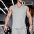 preiswerte Oberteile-Herren T-Shirt Weste für Wanderer Ärmellos V Ausschnitt Muskelshirt Ärmelloses Hemd Tanktop Außen Schnelltrocknend Weich Schweißableitend Polyester Schwarz Grün Aprikose Klettern Camping / Wandern
