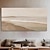 abordables Pinturas al óleo-pintura al óleo pintura wabi sabi pintado a mano arte beige grande pintura minimalista 3d marrón sobre lienzo textura 3d marrón arte de la pared arco beige neutro pintura de yeso