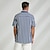 economico Camicie Elite da Uomo-Per uomo Camicia Camicia casual Camicia da Spiaggia Camicia con Bottoni Blu Azzurro Manica Corta A righe Collo ripiegato Colletto a Camicia Feste Casual Bottoni Abbigliamento Quotidiano Casual