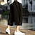 cheap Retro-Men's Linen Pants Capri Pants Summer Pants Beach Pants Pocket Drawstring Elastic Waist Plain Comfort Breathable Calf-Length Vacation Daily Holiday Hawaiian Boho Black White