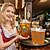 abordables Delantales-Oktoberfest Delantal Falda acampanada Trachtenkleader Oktoberfest / Cerveza bávaro bávaro Estilo Tradicional prados Mujer Paño de estilo tradicional Delantal