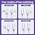 voordelige Mobiele telefoonkabels-pd27w 100w zinklegering 2-tow 2-sterren oogverblindende streamer snel opladen datakabel 4-in-1 lichtgevende oplaadkabel