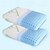 baratos Acessórios de cama-1 par de travesseiro de espuma de memória conjunto de fibra de bambu algodão luxuoso malha de memória travesseiro dorminhoco travesseiro de proteção de pescoço