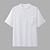 economico Casual da lavoro-Per uomo Camicia Camicia con colletto cinese Camicia con colletto alla coreana Camicia popover Camicia casual Semplice Vacanza Streetwear Bianco Giallo Azzurro cielo Verde Manica Corta Colletto alla