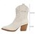 preiswerte Cowboy &amp; Western Stiefel-Damenstiefel Cowboystiefel Cowgirlstiefel bestickte Stiefeletten bis zur Mitte der Wade spitze Zehenpartie Retro Blockabsatz kurze Stiefel schwarz weiß braun