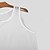 billiga Gym-toppar-Herr Linne Väst Ärmlös Rund halsringning Sommar Slät Mode Modern Stil Nät Transparent Gata Helgdag Svart Vit Orange Topp t-shirt för män