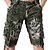 abordables Classique-Homme Shorts cargo Short camouflage Shorts de Randonnée Multi-poches Camouflage Longueur Genou Quotidien ancien Streetwear Vert Véronèse Bleu