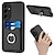 abordables Carcasas Samsung-teléfono Funda Para Samsung galaxia S25 S24 S23 S22 Plus Ultra S23 FE A55 5G A35 5G A25 A15 A14 Funda Trasera Soporte para Anillo Ranura para tarjetas Antigolpes Retro TPU Metal Cuero de PU