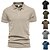 baratos Polo Clássico Masculino-Homens Camisa de golfe pólo de golfe Trabalho Casual Lapela Manga Curta Básico Moderno Tecido Botão Primavera Verão Normal Preto Verde Tropa Azul Marron Cáqui Cinzento Escuro Camisa de golfe