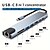 preiswerte USB-Hubs-Typ-C8 All-in-One-Dock mit Netzwerkkarte USB3.0-Hub Laptop-Dock-Hub