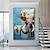 voordelige Abstracte schilderijen-met de hand geschilderd impressionistisch olifantsolieverfschilderij op canvas - hedendaagse veelkleurige safari dierenolieverfschilderij beeldende kunst wat briljante kleuren olifantsschilderij voor