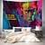 baratos tapeçarias de arte-Rua graffiti trippy pendurado tapeçaria arte da parede grande tapeçaria mural decoração fotografia pano de fundo cobertor cortina casa quarto sala de estar decoração
