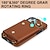 baratos Capas para iPhone-telefone Capinha Para iPhone 17 Pro Max 17 Air 16 15 14 Pro Max Plus 13 12 11 Pro Max Mini Capa para Cartão Wallet Zíper com cordão com pulseira Retro TPU Couro PU