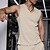 preiswerte Oberteile-Herren T-Shirt Weste für Wanderer Ärmellos V Ausschnitt Muskelshirt Ärmelloses Hemd Tanktop Außen Schnelltrocknend Weich Schweißableitend Polyester Schwarz Grün Aprikose Klettern Camping / Wandern