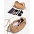 voordelige Handtas &amp; Draagtassen-Dames Crossbody zak Schoudertas Polstasje Hobo-tas PU-nahka Feest Feestdagen Bruiloft Ketting Rimpels Grote capaciteit Duurzaam Effen Kleur Amandel Zwart Wit