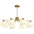 billige Øylys-led pendellampe 70/92cm 3/6/8-light mid century moderne melkeglass lysekrone krom sputnik flush mount lysekrone e27 for soverom spisestue kjøkken stue 110-240v