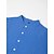 economico Vacanza-Per uomo Camicia Camicia di lino Camicia Guayabera Camicia popover Camicia Estiva Abbigliamento da spiaggia Semplice Vacanza Crociera Bianco Blu reale Cachi Azzurro Manica Corta Colletto Estate