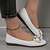 preiswerte Damenhausschuhe und -halbschuhe-Damen Slipper elegante Flats weiche Sohle leichte Wanderschuhe flache Öffnung Loafer schwarz weiß beige