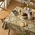 cheap Tablecloth-Moroccan Jacquard Tablecloth Stain and Wrinkle Resistant Washable Polyester Table Cloth, Decorative Fabric Table Cover for Dining Table, Buffet Parties and Camping