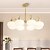 economico Luci a sospensione-lampada a sospensione a led 50/65/70/90cm 3/5/6/8 luci lampadario sputnik in vetro di latte metà secolo moderna plafoniera semi-incasso e27 lampada a sospensione antica lampada a sospensione in