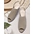 ieftine Sandale casual-tocuri de damă bej peep toe slingback - sandale elegante tricotate cu toc bloc