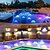 abordables Éclairage subaquatique-1/2/4 pièces, lumières de piscine LED submersibles avec capteur infrarouge, lumières de piscine sous-marines étanches pour piscine creusée, lumières sous-marines à couleur changeante pour étangs à piles