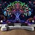 billige Blacklight -billedvev-blacklight billedvev uv reaktiv glød i mørket glød party neon psykedelisk trippy tåkete hengende billedvev ugle veggmaleri for stue soverom