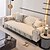 cheap Sofa Cover-Sofa Cushion Waffle Summer Cooling Sofa Cushion Chenille Non-slip Slipcover Solid Color Sofa Cover