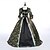 preiswerte Kleider-Vintage Rokoko Renaissance Maxi Kleid Normal Ein Hauch Aschenputtel Prinzessin Quadrathals Kostüm königlich Halloween Karneval Maskerade Leistung Party Halloween Erwachsene Ganzjahres