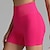 cheap Yoga Shorts &amp; Bikers-Women&#039;s Joggers Gym Shorts Yoga Pants Ribbed Lightweight High Waist Yoga Fitness Gym Workout Shorts Amethyst Pink Fuchsia Fall Sports Activewear Micro-elastic Skinny