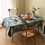 cheap Tablecloth-Moroccan Jacquard Tablecloth Stain and Wrinkle Resistant Washable Polyester Table Cloth, Decorative Fabric Table Cover for Dining Table, Buffet Parties and Camping