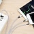 cheap Cell Phone Cables-Multi Charging Cable USB A to Type C / Micro / IP 2.1 A Charging Cable Nylon Braided Durable 3 in 1 For Xiaomi Huawei iPhone Phone Accessory