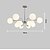cheap Globe Design-LED Pendant Light 90/115cm 12/16-Light E27 Nordic Modern Sputnik Mid Century Pendant Lighting Metal Class Ceiling Light Fixture for Kitchen Dining Room Living Room 110-240V