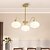 economico Luci a sospensione-lampada a sospensione a led 50/65/70/90cm 3/5/6/8 luci lampadario sputnik in vetro di latte metà secolo moderna plafoniera semi-incasso e27 lampada a sospensione antica lampada a sospensione in
