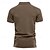 baratos Polo Clássico Masculino-Homens Camisa de golfe pólo de golfe Trabalho Casual Lapela Manga Curta Básico Moderno Tecido Botão Primavera Verão Normal Preto Verde Tropa Azul Marron Cáqui Cinzento Escuro Camisa de golfe