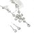 ieftine Accesorii și altele-Seturi de bijuterii de mireasă 2 Ștras Diamante Artificiale 1 Colier Cercei Pentru femei Elegant Epocă Dulce Încântător Clasic Floare Iubire Set de bijuterii Pentru Nuntă Cadou