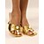 economico tacchi kitten-Per donna Tacchi Matrimonio Feste Da mare Perle di imitazione Tallone del gattino Tacco fantasia Punta tonda Elegante Boemia Festività Similpelle Mocassino Oro