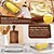 preiswerte Küchenutensilien &amp; Gadgets-Butterschneider, Butter- und Käseschneider aus Aluminium und Edelstahl, mit tragbarem Griff für Butter, Käse, Obst, Backen, einzelner Stab, leicht zu reinigen