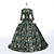 preiswerte Kleider-Vintage Rokoko Renaissance Maxi Kleid Normal Ein Hauch Aschenputtel Prinzessin Quadrathals Kostüm königlich Halloween Karneval Maskerade Leistung Party Halloween Erwachsene Ganzjahres