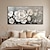 voordelige Olieverfschilderijen-foral olieverf hand geschilderd abstract 3d bloem art canvas olieverf handgemaakte natuurlijke landschap olieverf woondecoratie rose bloem olieverf muur kunst handgemaakte geschenken