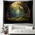 preiswerte Waldteppich-Fensteransicht Wald hängende Wandteppich Wandkunst große Wandteppich Wanddekor Fotografie Hintergrund Decke Vorhang Zuhause Schlafzimmer Wohnzimmer Dekoration Wandtuch XXL Natur