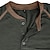 preiswerte Lässiges Henley-T-Shirt-Herren Henley Shirt T-Shirt Farbblock Rundhalsausschnitt Outdoor Casual Langarm Taste Vordertasche Bekleidung Modisch Designer Komfortabel