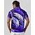 abordables Hauts-Homme T-shirt POLO Violet Manche Courte Top Tenue de golf Vêtements Tenues Porter des vêtements
