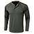preiswerte Lässiges Henley-T-Shirt-Herren Henley Shirt T-Shirt Farbblock Rundhalsausschnitt Outdoor Casual Langarm Taste Vordertasche Bekleidung Modisch Designer Komfortabel