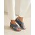abordables Sandales Confort-Femme Mules Sandales Compensées Confort Cuir microbien Boucle Noir Bleu Marron