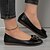 preiswerte Damenhausschuhe und -halbschuhe-Damen Slipper elegante Flats weiche Sohle leichte Wanderschuhe flache Öffnung Loafer schwarz weiß beige
