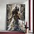 cheap Oil Paintings-Handmade Original Dancing Girl Oil Painting On Canvas Abstract Figure Art Painting Large Violin Wall Art Bedroom Wall Decor Handmade Gift No Frame