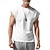 preiswerte Fitness Tank-Tops-Herren Tank Top Weste Unterhemd Ärmelloses Shirt Ärmellos Rundhalsausschnitt Frühling &amp; Sommer Einfach Mode Designer Basic Urlaub Straße Ausgehen Weiß Wein Dunkelmarine Top T-Shirt für Herren