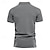 baratos Polo Clássico Masculino-Homens Camisa de golfe pólo de golfe Trabalho Casual Lapela Manga Curta Básico Moderno Tecido Botão Primavera Verão Normal Preto Verde Tropa Azul Marron Cáqui Cinzento Escuro Camisa de golfe